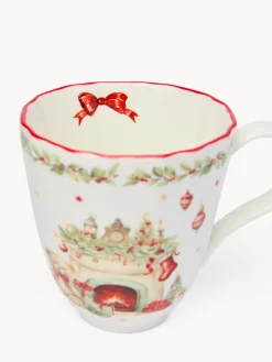 coincasa Mug in porcellana Natale vintage