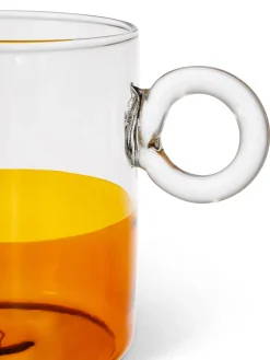 coincasa Mug vetro borosilicato ambra