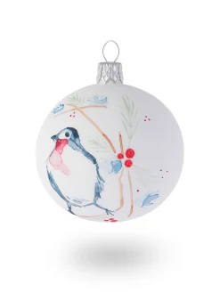 coincasa Pallina in vetro decorata a mano