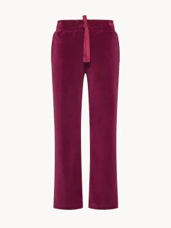 Pantaloni palazzo in velluto