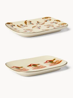 coincasa Piatti rettangolari in stoneware decorato