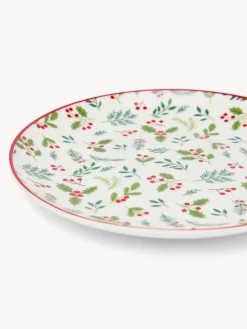 coincasa Piattini pane in new bone china decoro crochet