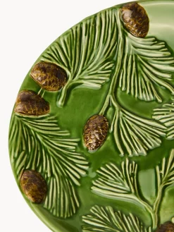 coincasa Piattino pane in ceramica decoro pigne