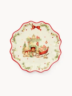 coincasa Piattino pane in porcellana Natale vintage