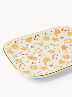 coincasa Piatto da portata in stoneware motivo gingerbread