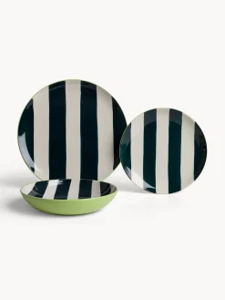 coincasa Piatto fondo in ceramica a righe