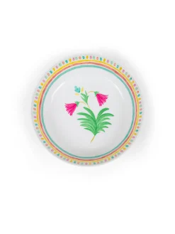 coincasa Piatto fondo melammina motivo fiore