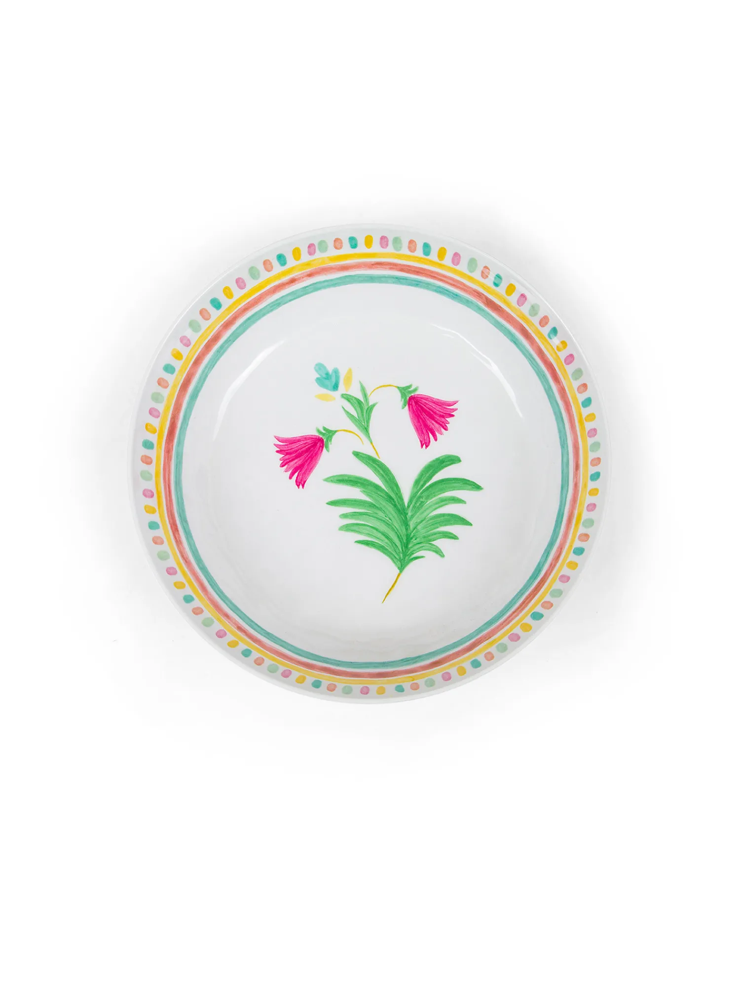 coincasa Piatto fondo melammina motivo fiore