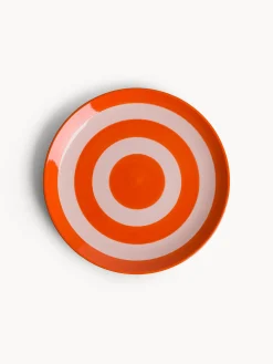 coincasa Piatto frutta in ceramica a righe circolari