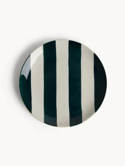 coincasa Piatto frutta in ceramica a righe