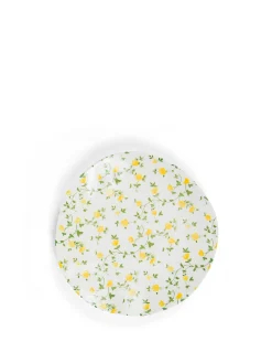 coincasa Piatto frutta porcellana motivo fiorellino