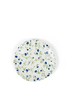 coincasa Piatto frutta porcellana motivo fiorellino