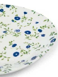 coincasa Piatto frutta porcellana motivo fiorellino