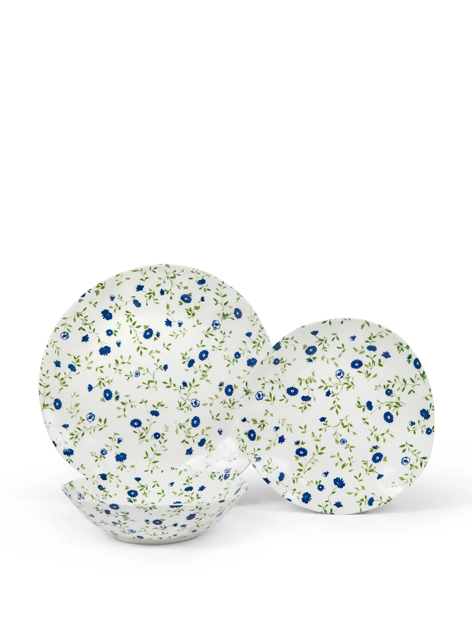 coincasa Piatto frutta porcellana motivo fiorellino