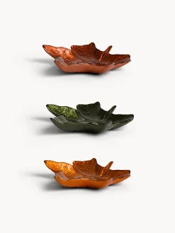 Piatto in vetro a forma foglia