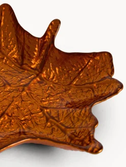 Piatto in vetro a forma foglia