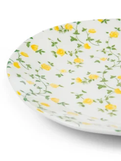 coincasa Piatto pane porcellana motivo fiorellino