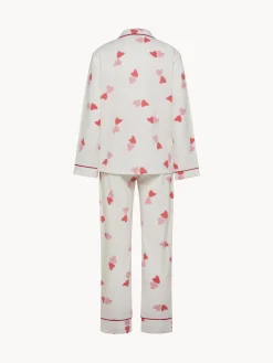 Pigiama in flanella motivo cuori