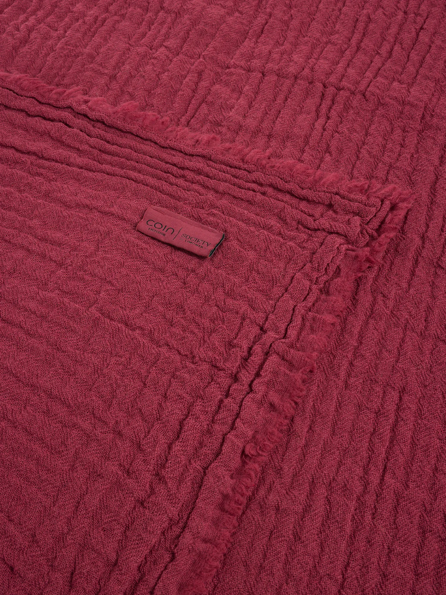 society limonta Plaid morbidissimo in pura lana Special Capsule SOCIETY Made in Italy per Coincasa