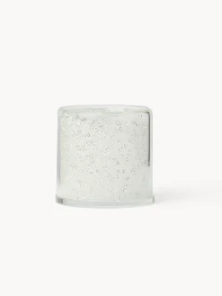 coincasa Portacandela in vetro con pailletes