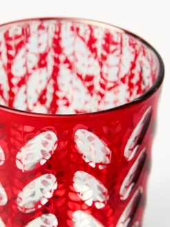 coincasa Portacandele in vetro decoro a foglie