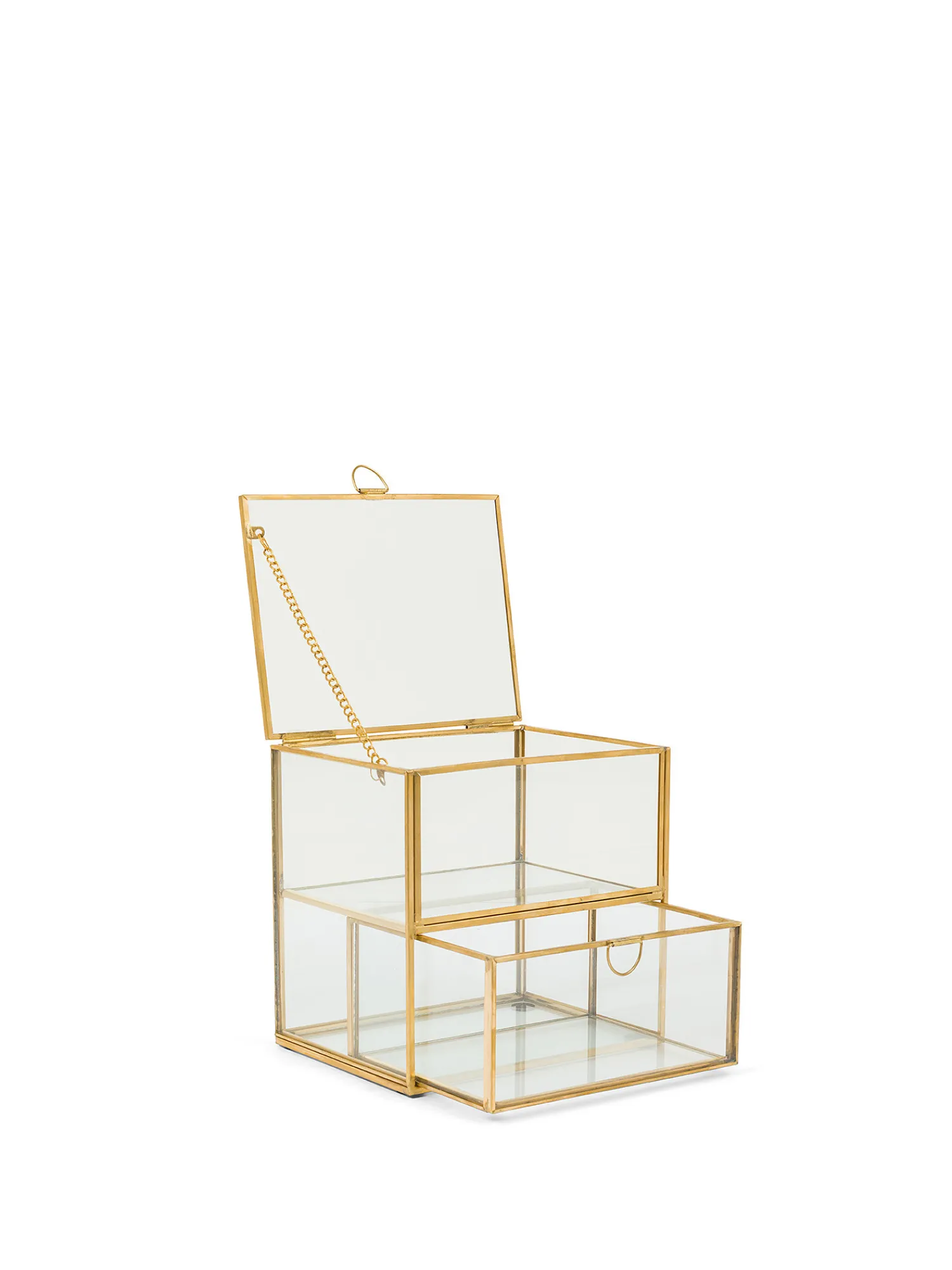 coincasa Portagioie a due piani bordi dorati