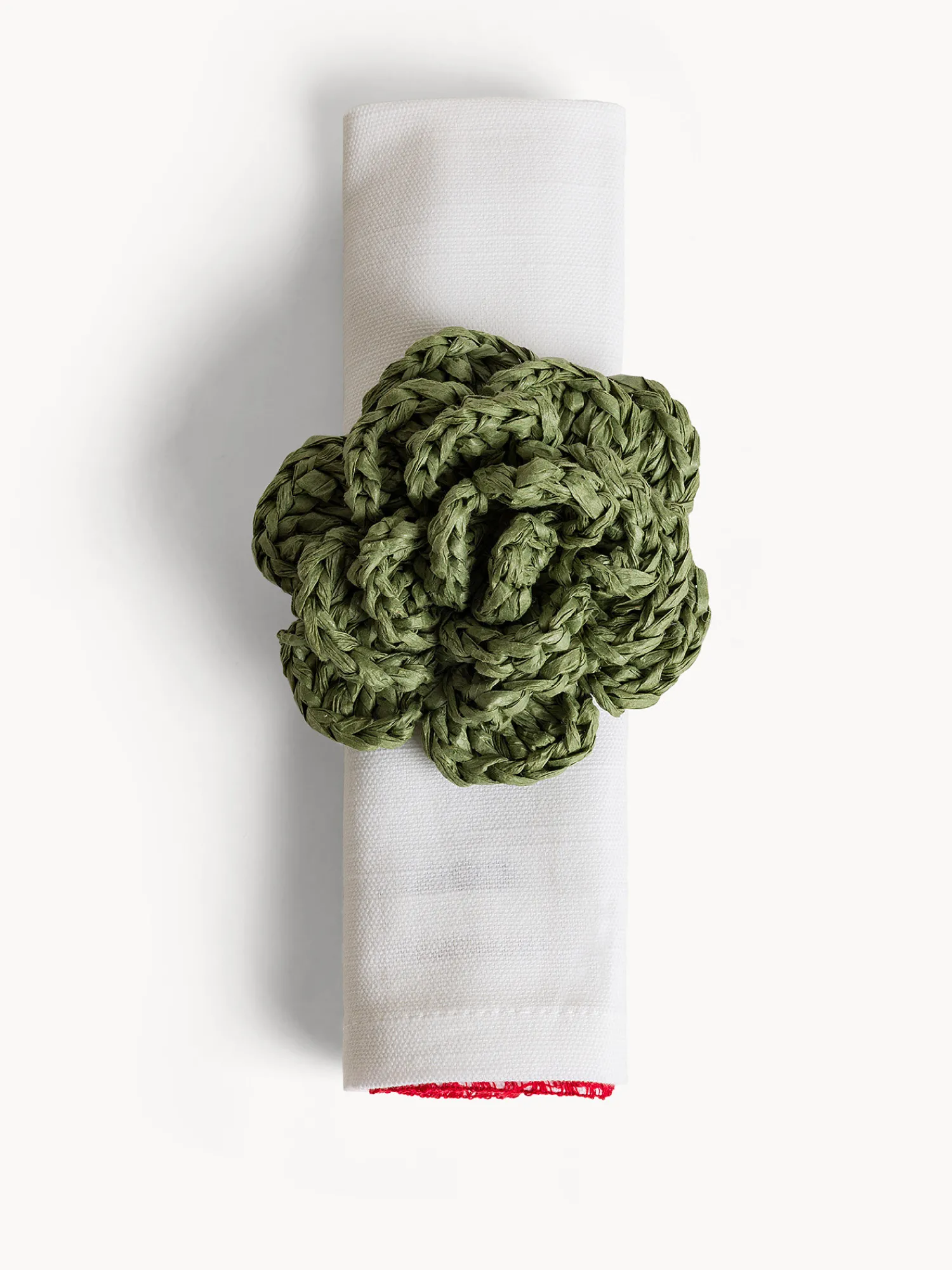 coincasa Portatovagliolo fiore in carta tessile