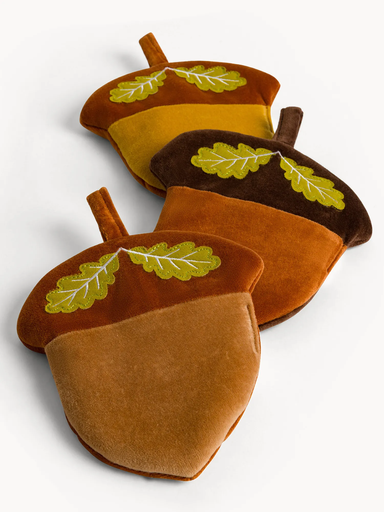 coincasa Presina a forma di ghianda in velluto di puro cotone