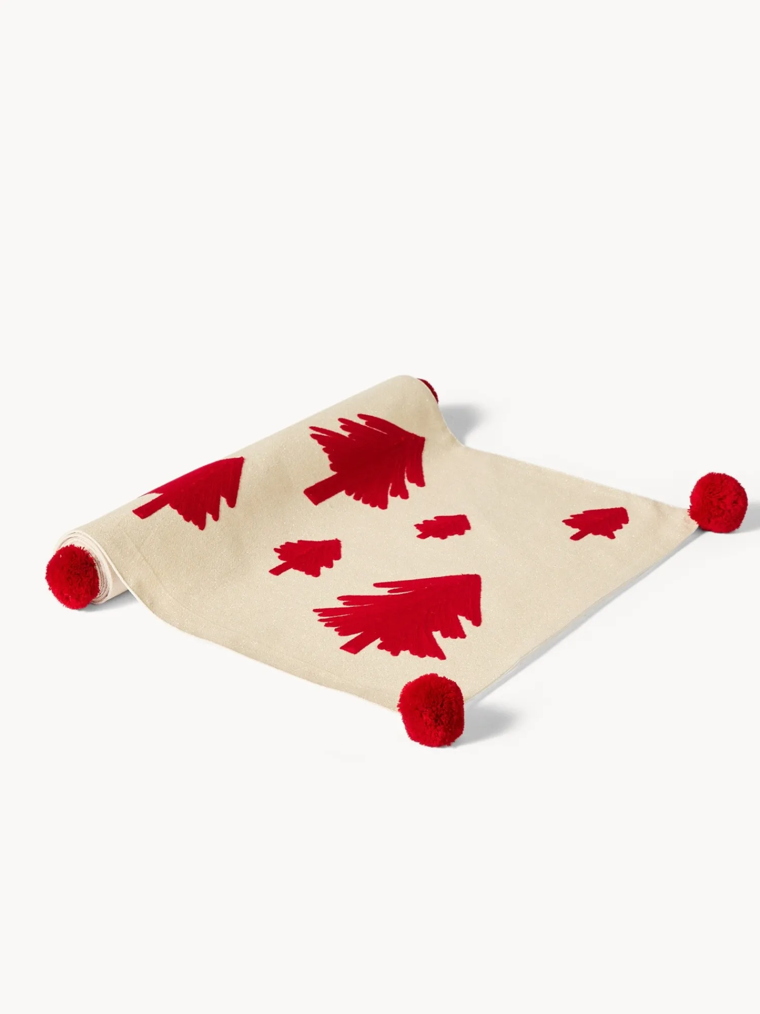 coincasa Runner in cotone e lurex con ricami