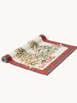 Runner in drill di puro cotone Gloriosa by Tessitura Randi