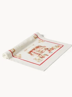 Runner in drill di puro cotone Gloriosa by Tessitura Randi