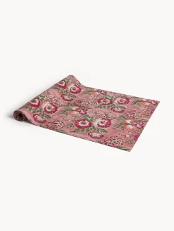 coincasa Runner in puro cotone con stampa block print floreale