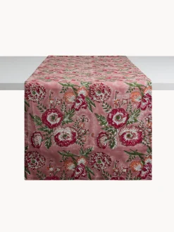 coincasa Runner in puro cotone con stampa block print floreale