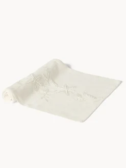 coincasa Runner in puro cotone con ricamo floreale