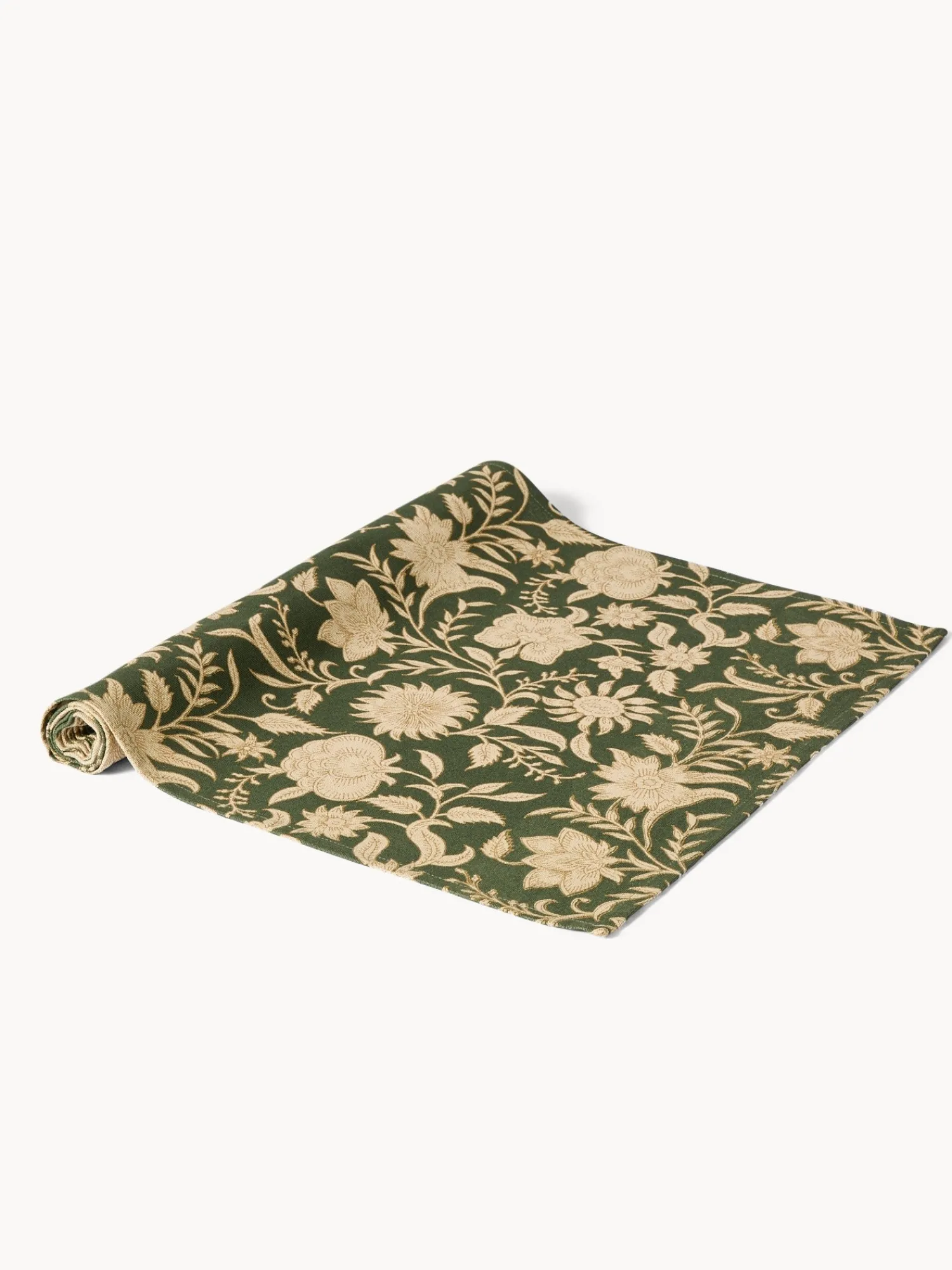 coincasa Runner in puro cotone con stampa manuale e dettagli d'oro