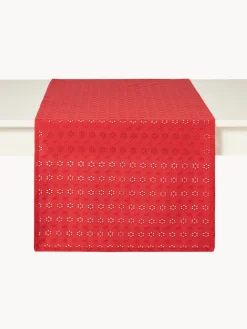 coincasa Runner in puro cotone con ricamo sangallo