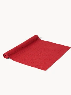 coincasa Runner in puro cotone con ricamo sangallo