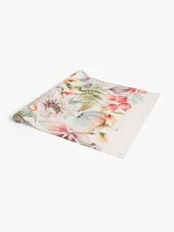 coincasa Runner Mirabel by Tessitura Randi in resistente drill di puro cotone stampato