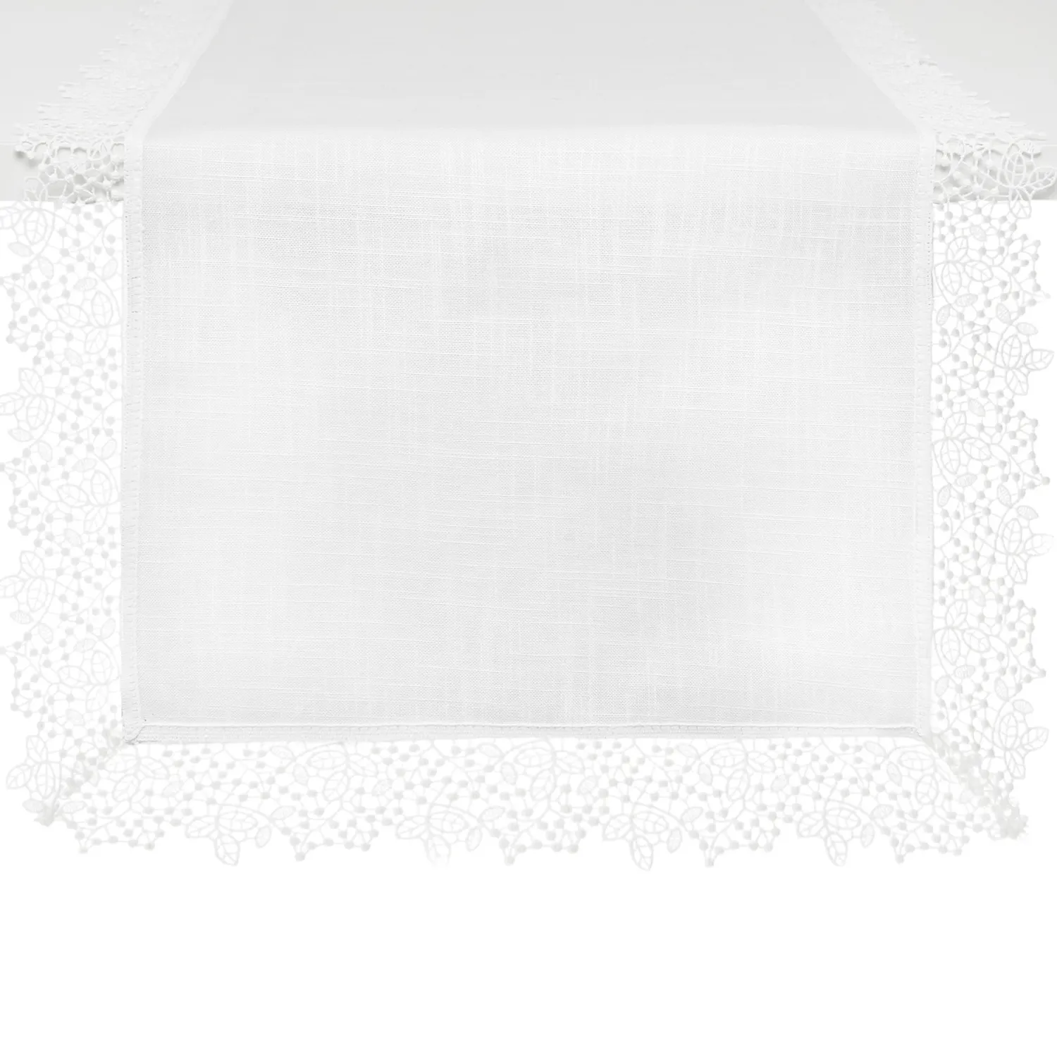 coincasa Runner puro cotone bordo in pizzo