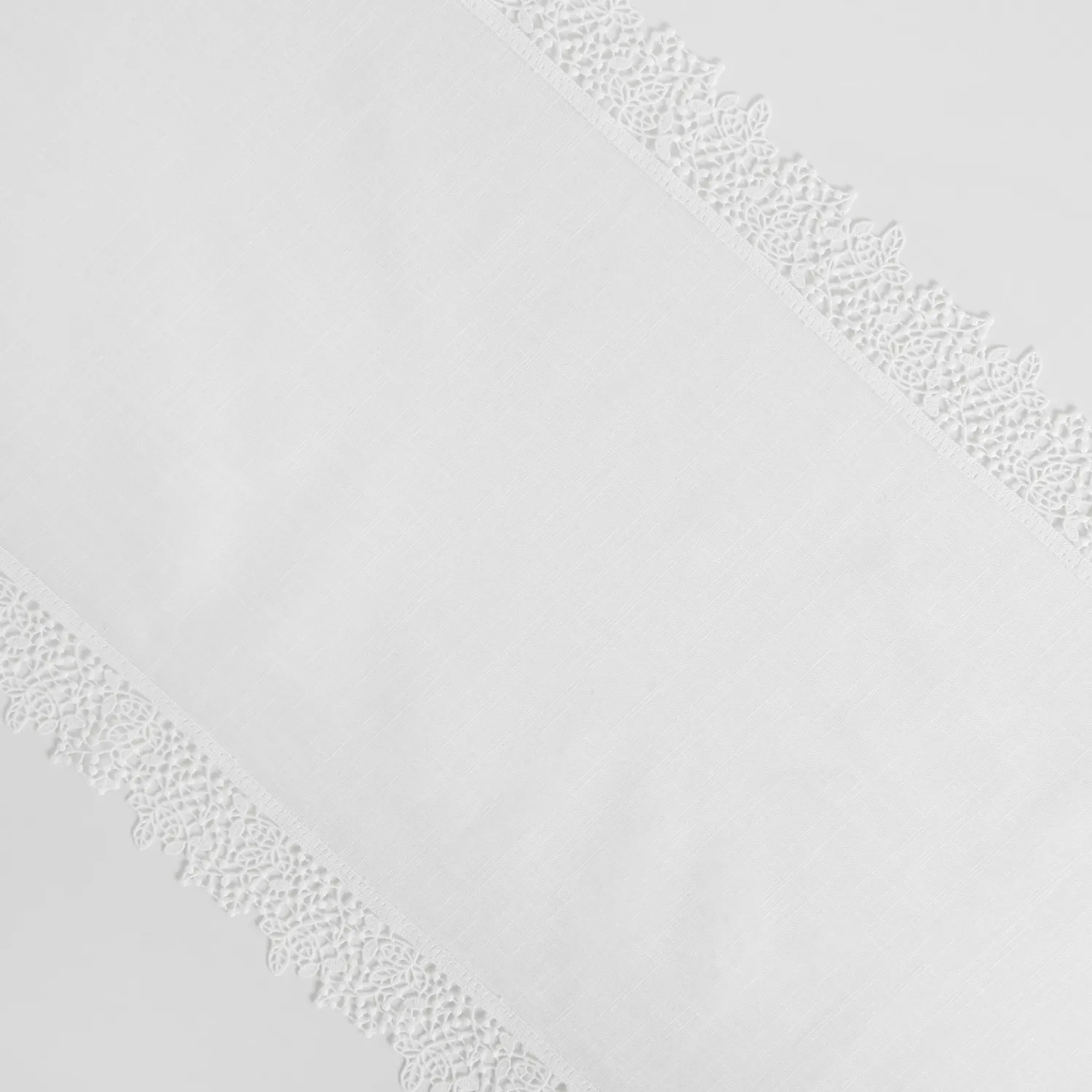 coincasa Runner puro cotone bordo in pizzo