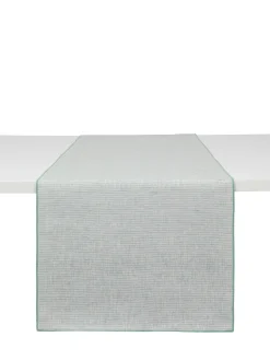 coincasa Runner puro lino con bordo smerlato