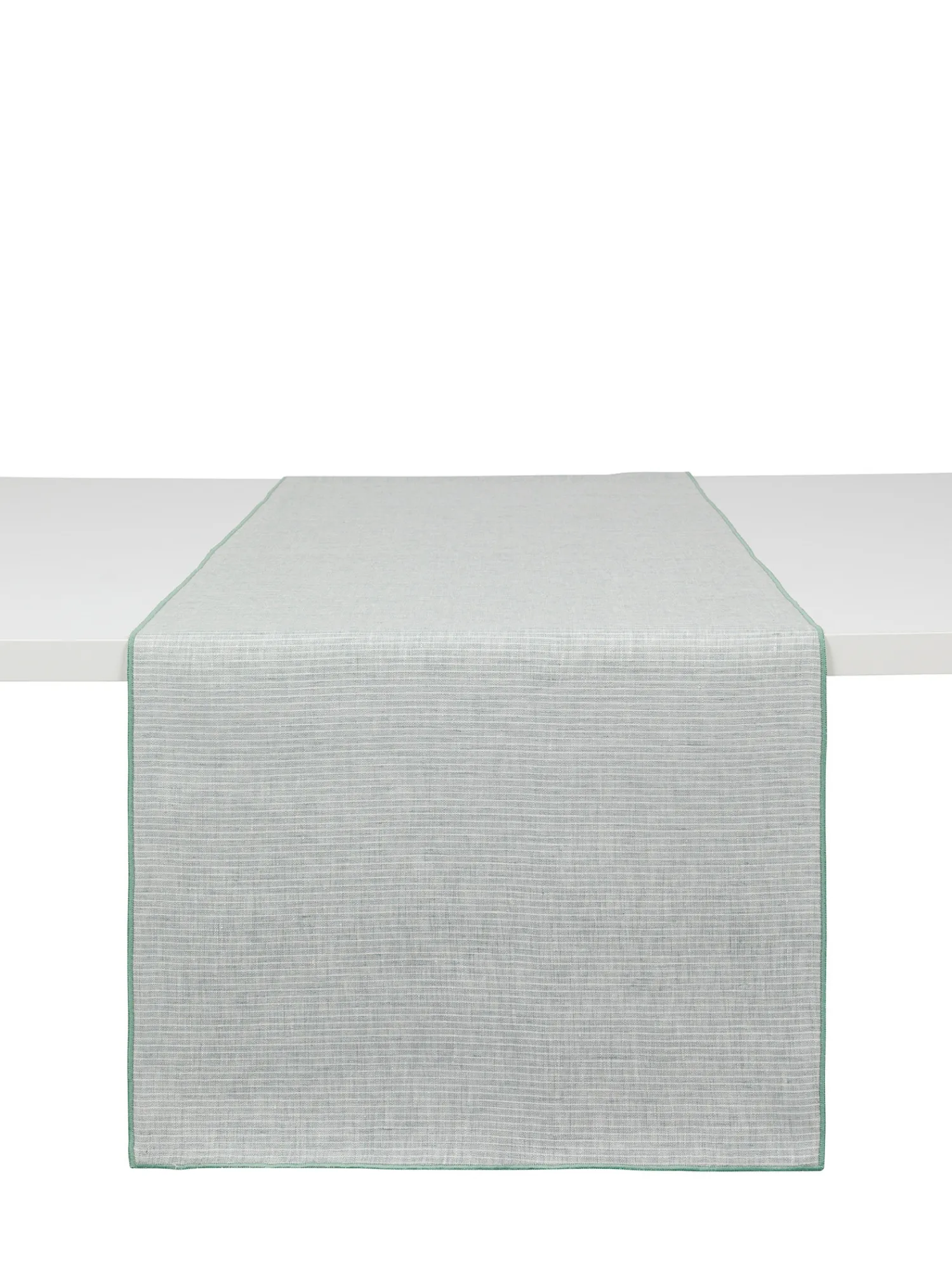 coincasa Runner puro lino con bordo smerlato