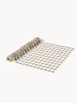 coincasa Runner traforato in lurex argento