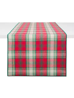 coincasa Runner Vintage Twill di Cotone e Lurex