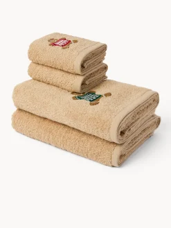 Set 2 asciugamani in spugna di cotone per Lui&Lei