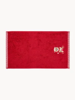 coincasa Set 2 asciugamani in spugna di cotone ricamo orsetto