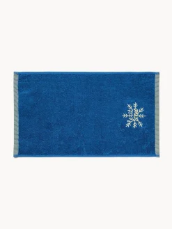 coincasa Set 2 asciugamani in spugna di cotone ricamo natalizio