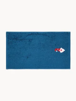 Set 2 asciugamani in spugna di cotone con ricamo gnomo natalizio