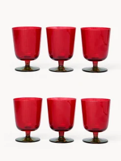 coincasa Set 6 calici bassi in vetro spruzzato