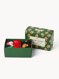coincasa Set 3 calzini natalizi con box regalo